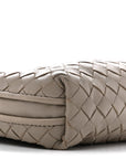 Nappa Intrecciato Nodini Crossbody Messenger Steel