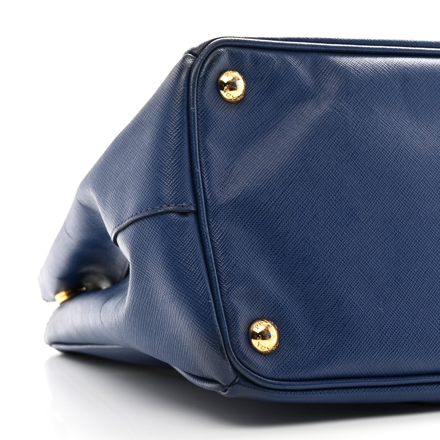 Saffiano Lux Medium Galleria Double Zip Tote Bluette