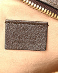GG Supreme Monogram Web Mini Ophidia Round Shoulder Bag Brown