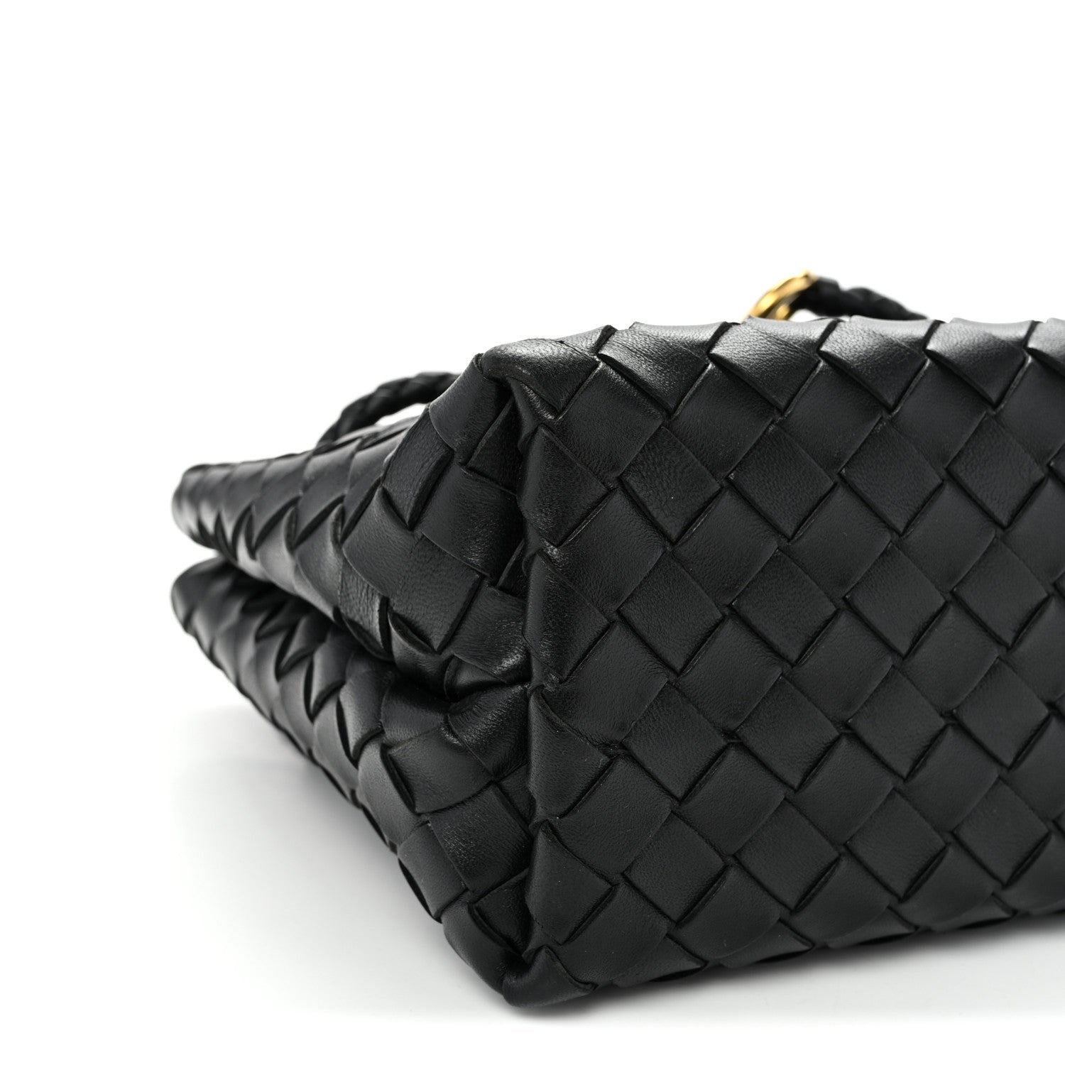 Nappa Intrecciato Small Andiamo Shoulder Bag Black