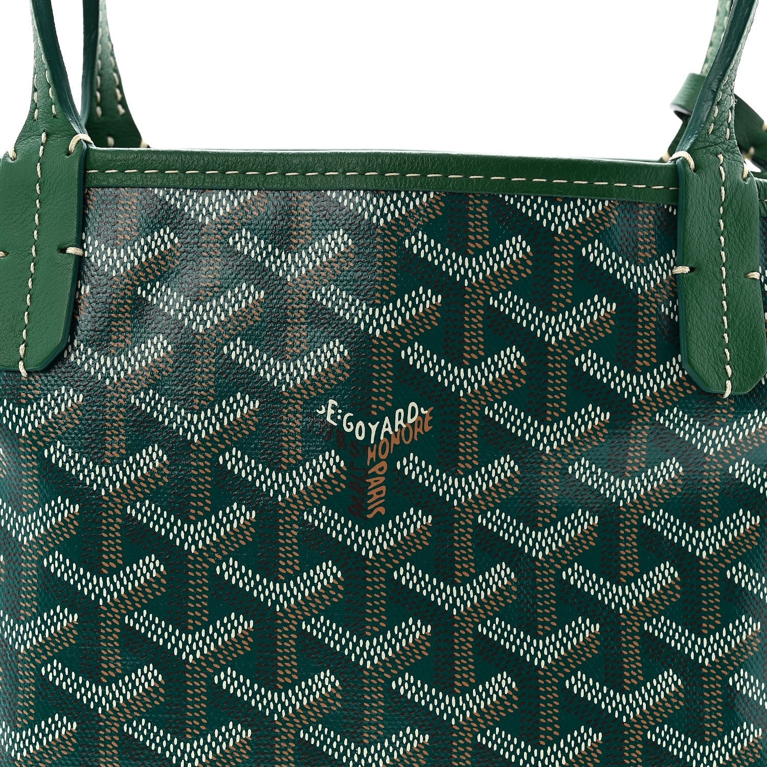 Goyardine Reversible Mini Anjou Green
