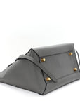 Grained Calfskin Mini Belt Bag Grey
