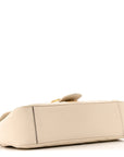 Calfskin Matelasse Small GG Marmont Shoulder Bag White