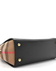 Calfskin Mega Check Small Banwell Tote Black