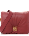 Lambskin Goya Puffer Bag Plumrose