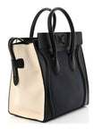 Velluto Calfskin Mini Tri-Color Luggage Navy