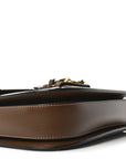 GG Supreme Monogram Horsebit 1955 Shoulder Bag Beige Brown Sugar