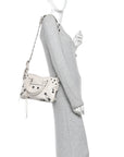 Agneau Arena Neo Cagole Medium Handbag White