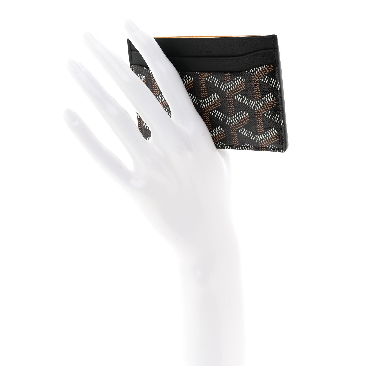 Goyardine Saint Sulpice Card Holder Black