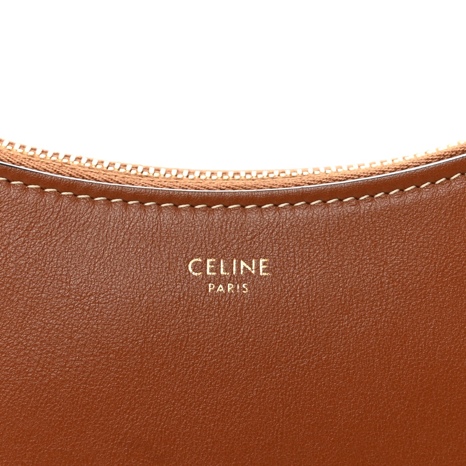 Smooth Calfskin Medium Strap Ava Shoulder Bag Tan