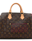 Monogram Perforated Speedy 30 Fuchsia
