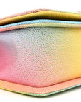 Caviar Quilted Medium Cuba Rainbow Boy Flap Multicolor