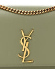 Grain De Poudre Medium Classic Monogram Kate Satchel Light Sage