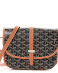 Goyardine Belvedere II PM Messenger Bag Black Gold