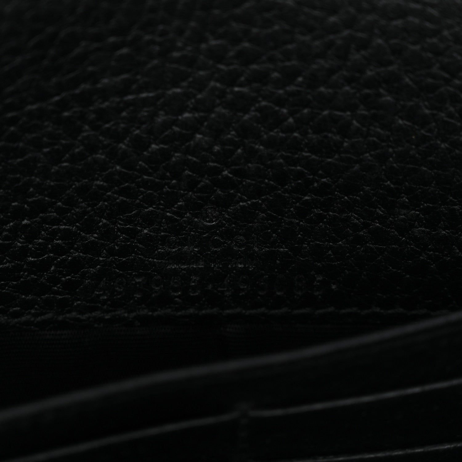 Calfskin Mini GG Marmont Chain Wallet Black