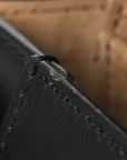 Calfskin Jacquard Mini Gate Dual Bag Black