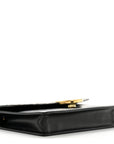 Vitello Cruise F is FNDI Bi-Color FF 1974 Embossed Medium Envelope Wallet On Chain Black Maya