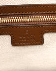 GG Supreme Monogram Azalea Calfskin Retro Interlocking G Buckle Backpack Beige Ebony Brown Sugar