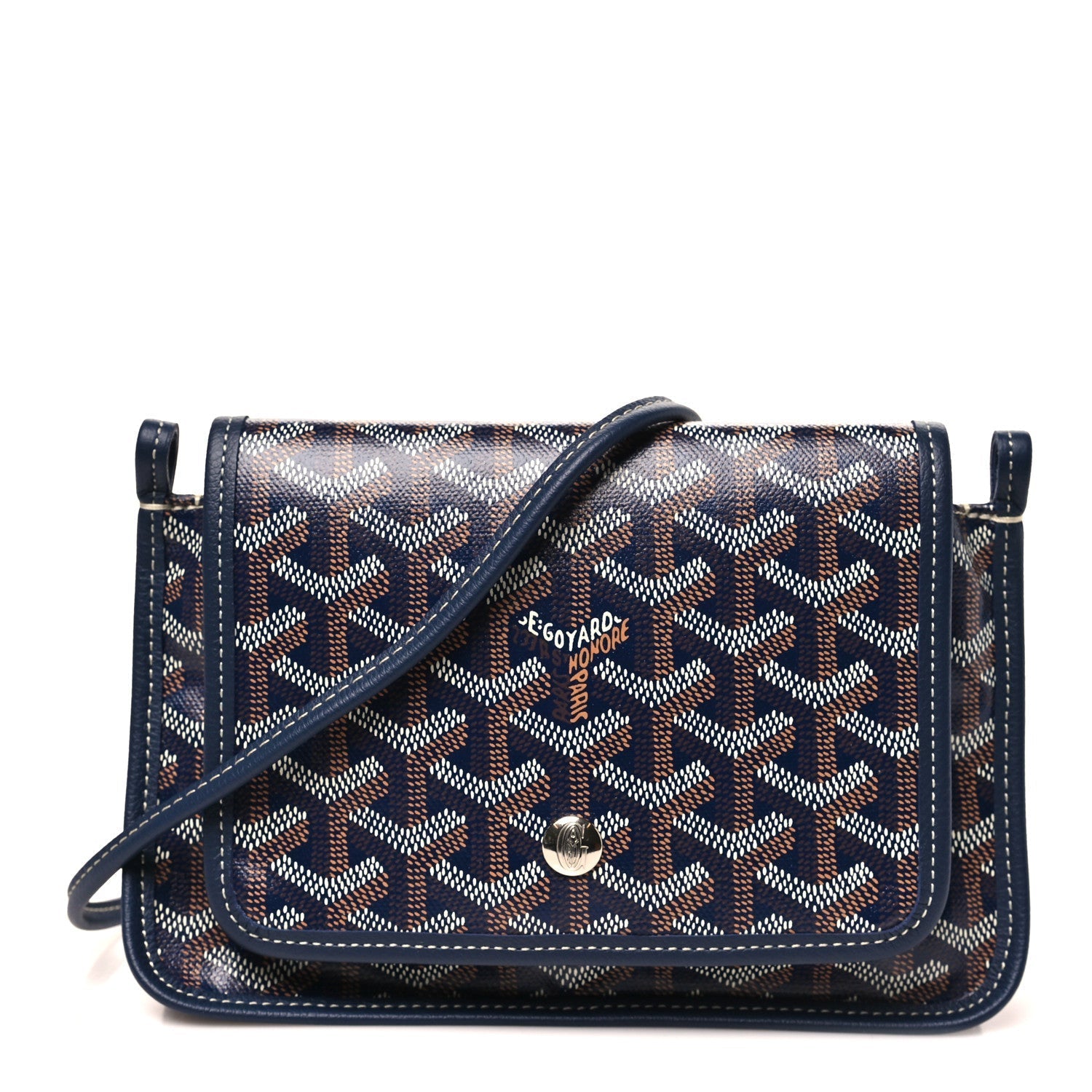 Goyardine Plumet Wallet Clutch Navy