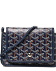Goyardine Plumet Wallet Clutch Navy