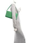 Nappa Matelasse Clutch Menta