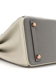 Togo Horseshoe Birkin 25 Etain Gris Perle