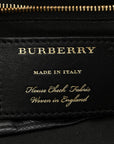 Grainy Calfskin House Check Small Canterbury Black