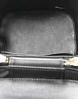 Lambskin Quilted Trendy Vanity Case Black