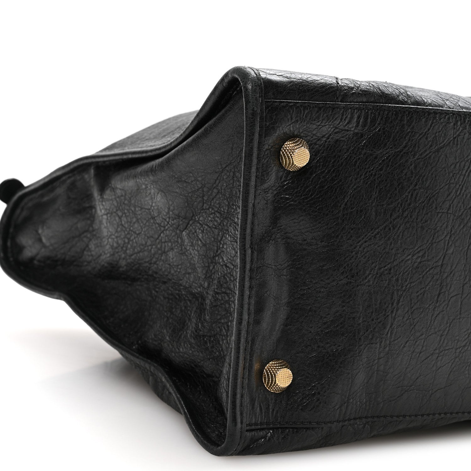 Agneau Giant 12 Gold Hardware Work Black