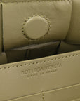 Calfskin Maxi Intrecciato Cassette Pouch On Strap Travertine