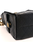 Caviar Quilted Small CHNL 25 Handbag Black