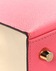 Epsom Bi-Color Horseshoe Kelly Sellier 25 Rose Azalee Craie