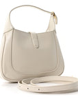 Boarded Dyana Lux Calfskin Mini Jackie 1961 Hobo Mystic White