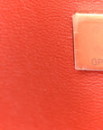 Lambskin Quilted Medium Double Flap Brown