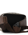 Soft GG Supreme Monogram Medium Ophidia Belt Bag Dark Brown