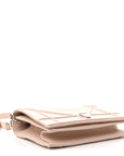 Grained Calfskin Medium D1ORama Flap Bag Nude