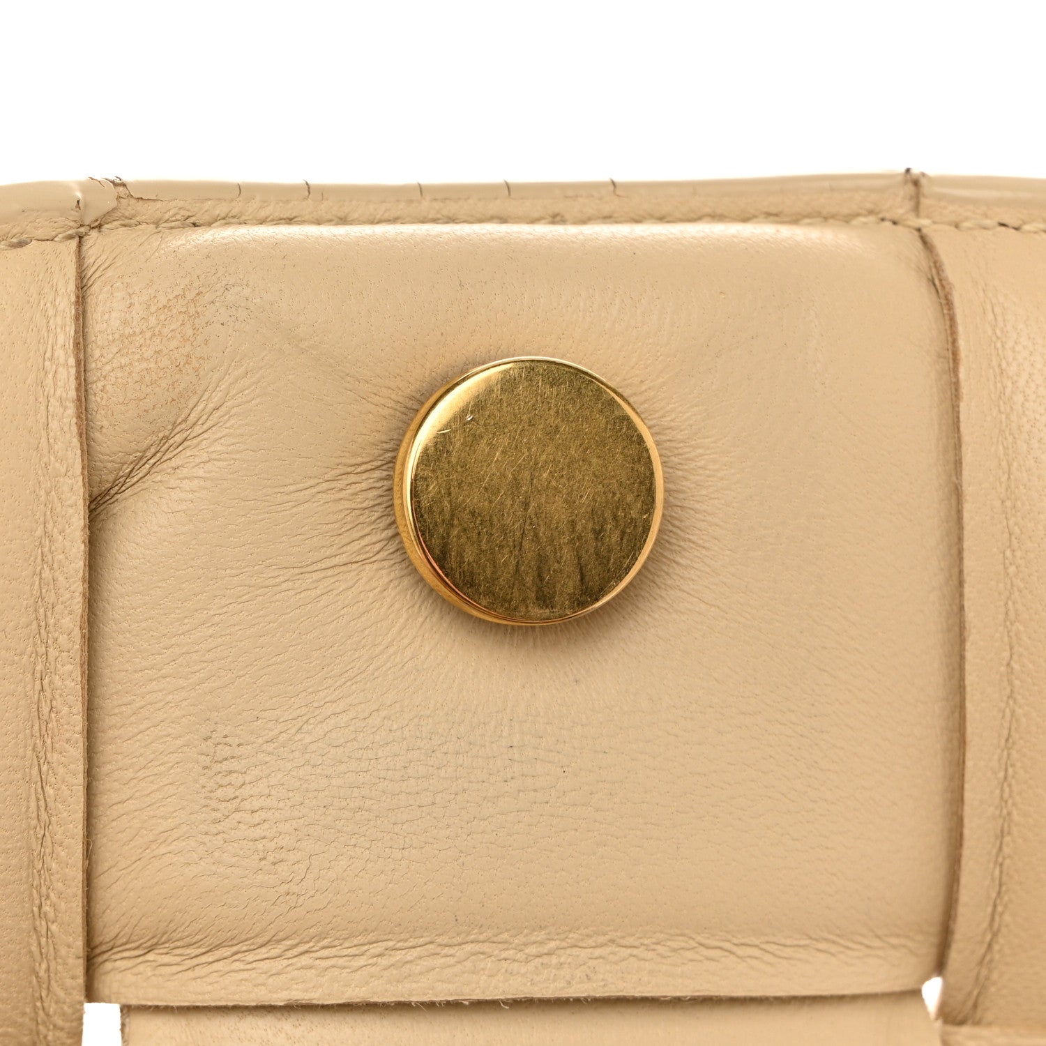 Nappa Maxi Intreccio Padded Cassette Crossbody Bag Porridge