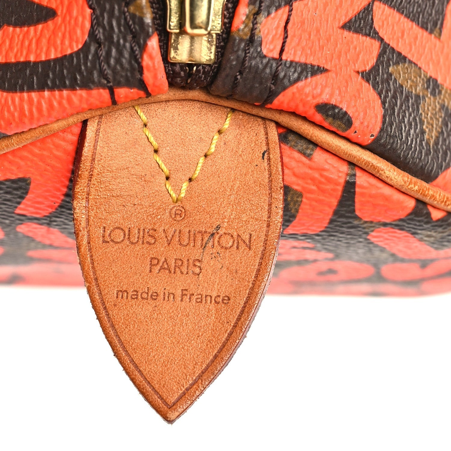 Monogram Graffiti Speedy 30 Orange