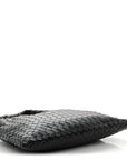 Calfskin Intrecciato Small Hop Black
