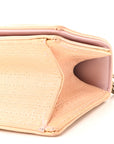 Patent Micro-Cannage Small D1ORama Flap Bag Rose