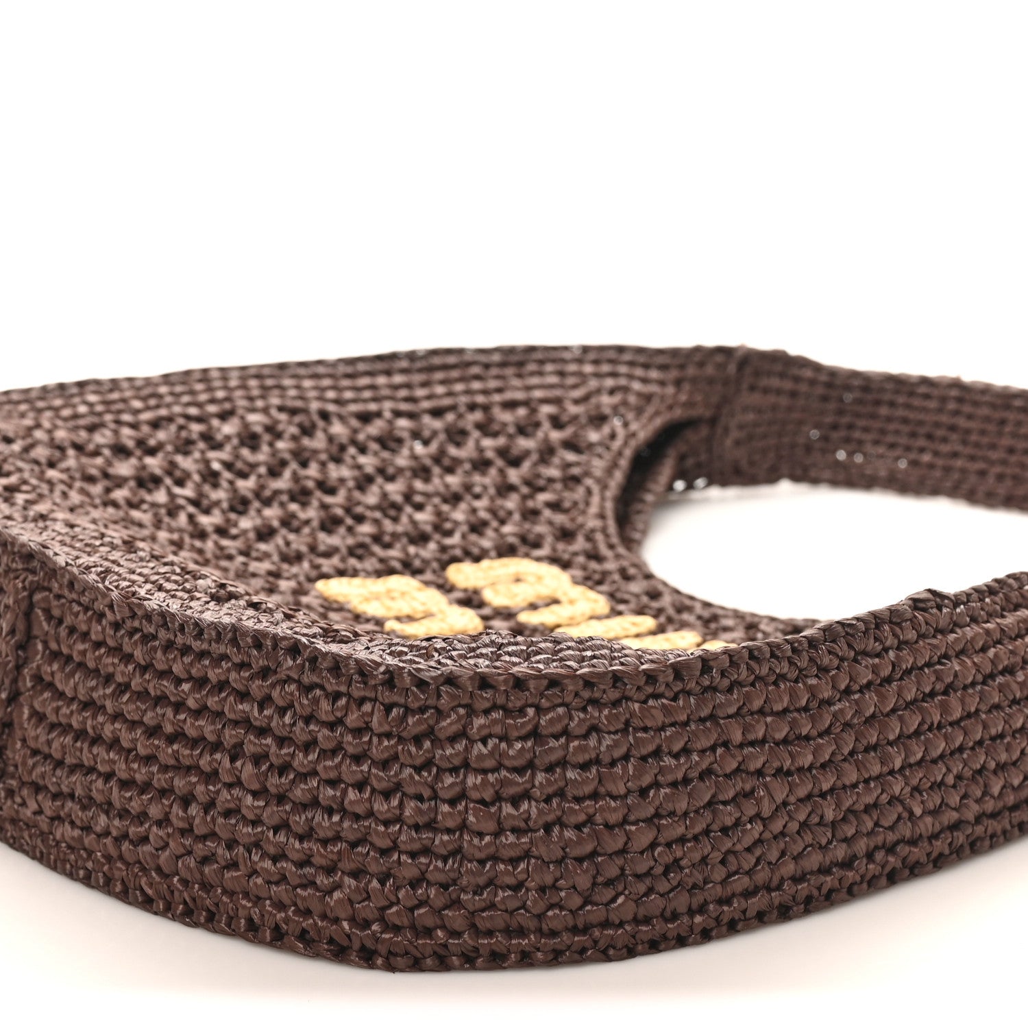 Raffia Crochet Woven Hobo Cacao Naturale