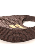 Raffia Crochet Woven Hobo Cacao Naturale