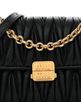 Nappa Matelasse Shoulder Bag Black