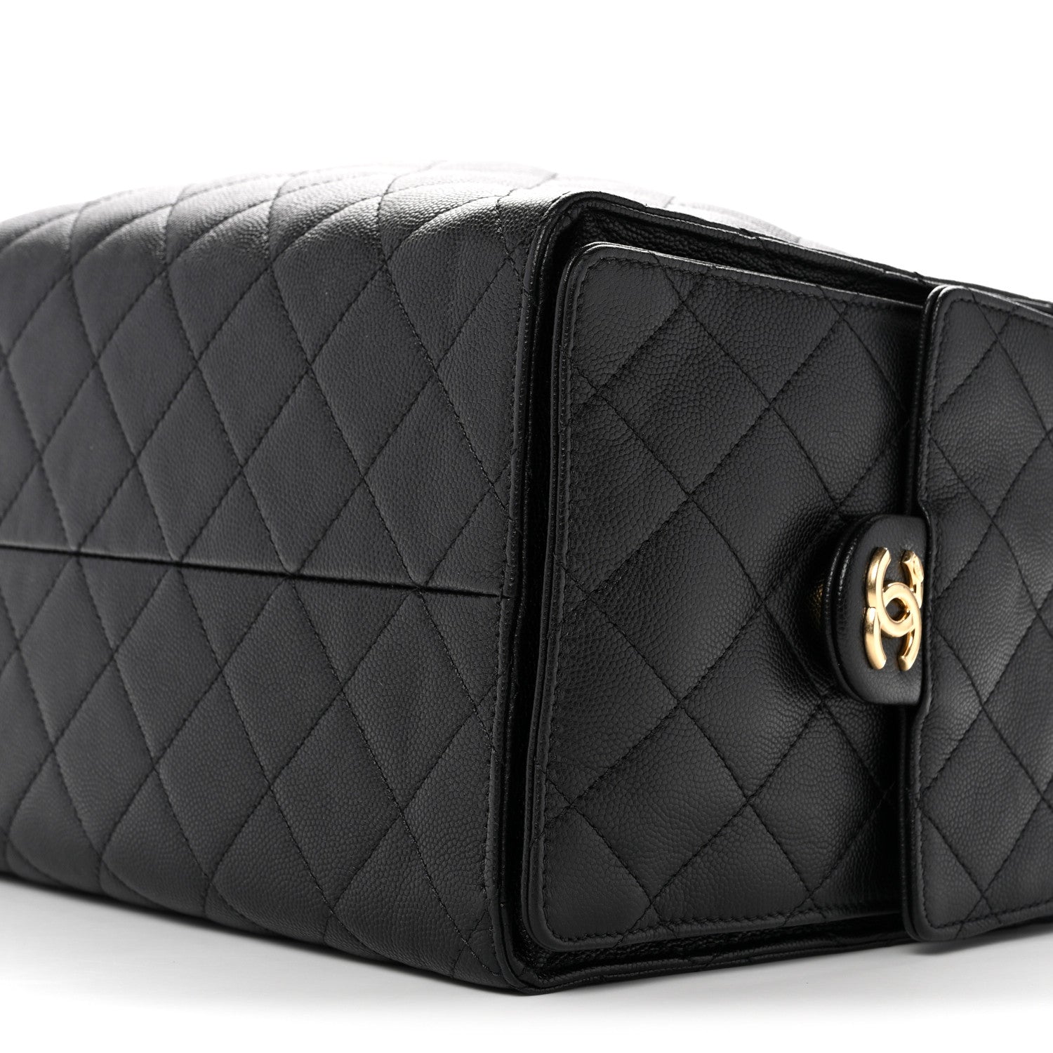 Caviar Quilted Medium CHNL 25 Handbag Black