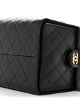 Caviar Quilted Medium CHNL 25 Handbag Black