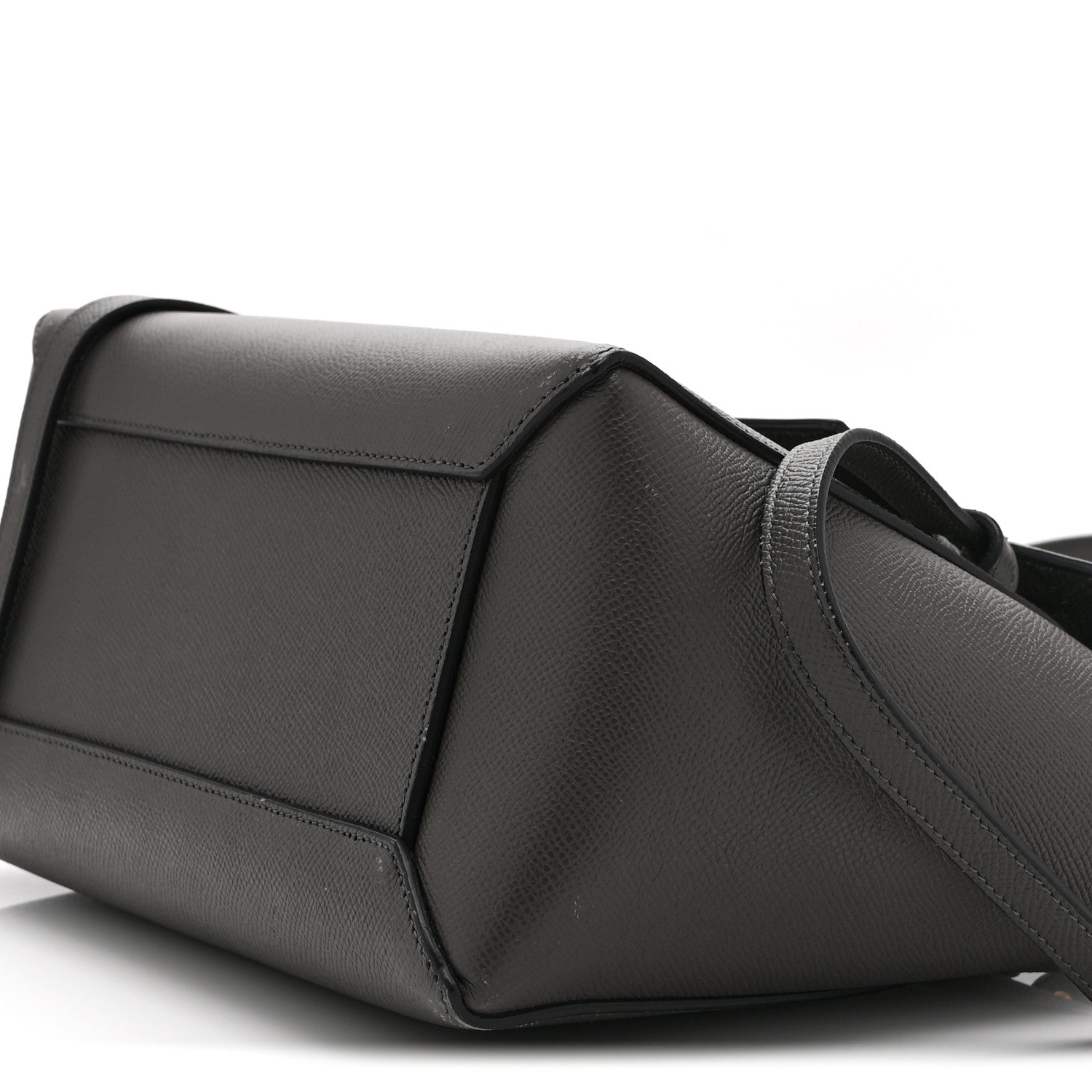 Baby Grained Calfskin Micro Belt Bag Grey