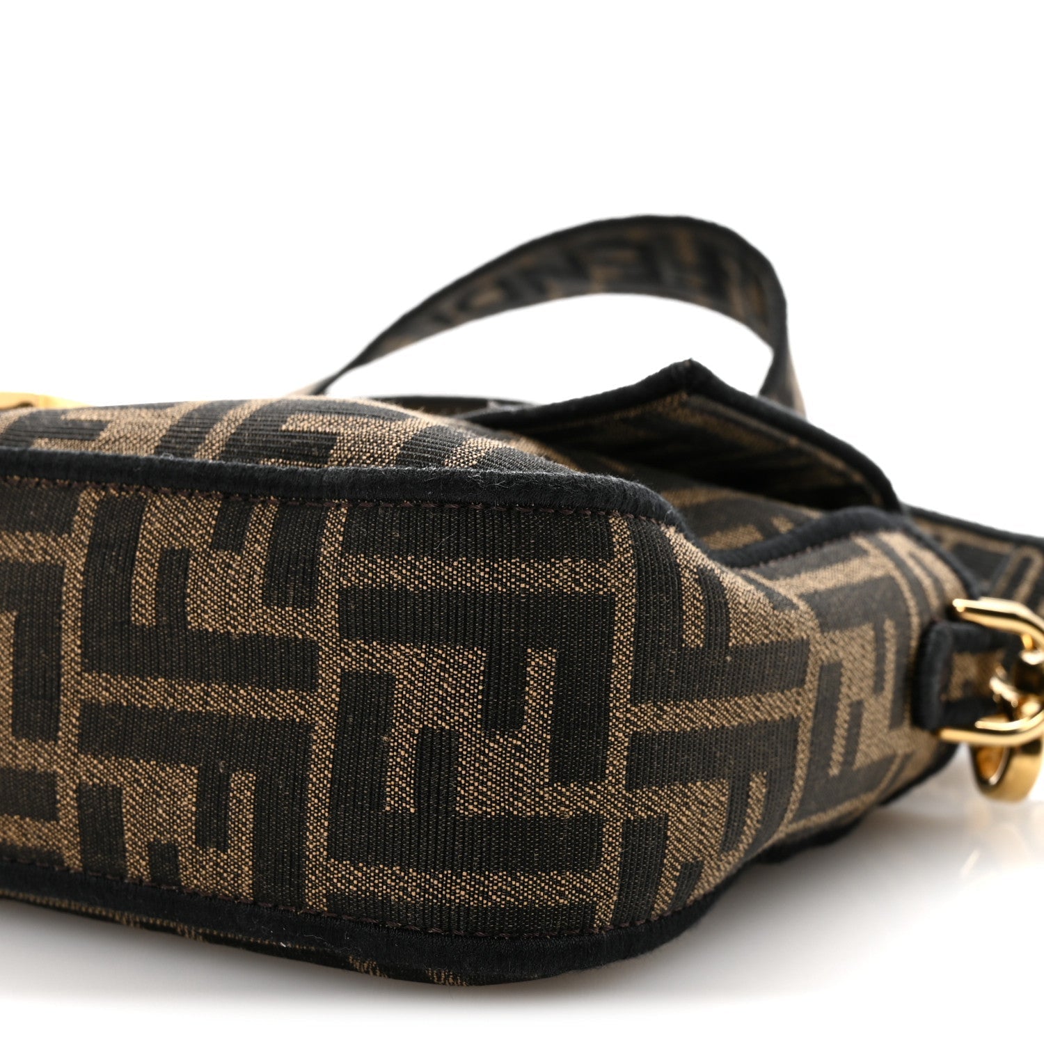 Fabric Jacquard FF 1974 Medium Baguette Tobacco Moro Black