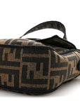 Fabric Jacquard FF 1974 Medium Baguette Tobacco Moro Black