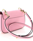 Calfskin 3.5 Flap Crossbody Bag Pink