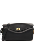 Smooth Calfskin Medium Le 7 Shoulder Bag Black